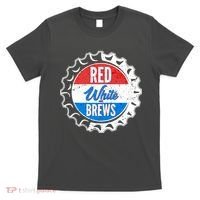 Vintage Red White and Brews T-Shirt thumb 0
