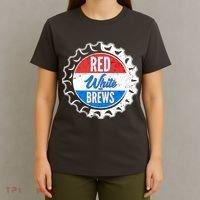 Vintage Red White and Brews T-Shirt thumb 4