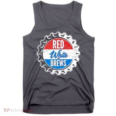 Vintage Red White and Brews Tank Top