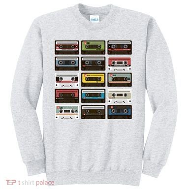 Vintage Retro 80's Cassette Tapes Sweatshirt