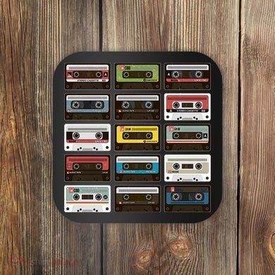 Vintage Retro 80's Cassette Tapes Coaster