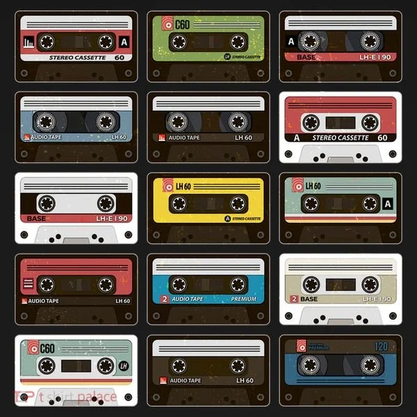 Vintage Retro 80's Cassette Tapes Baby Bodysuit