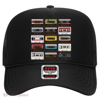 Vintage Retro 80's Cassette Tapes Hat
