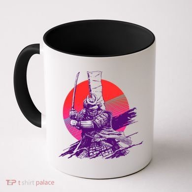 Vintage Retro 80's Japanese Samurai Coffee Mug