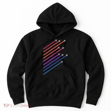 Vintage Retro Airplane Flight Hoodie