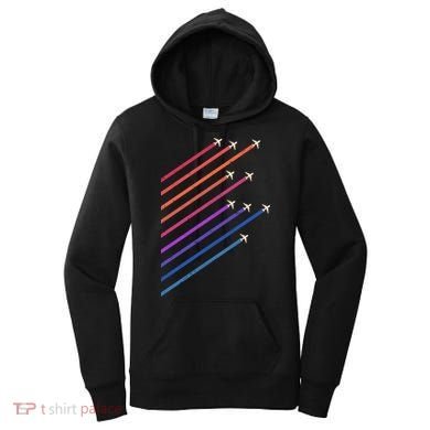 Vintage Retro Airplane Flight Women's Hoodie