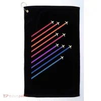 Vintage Retro Airplane Flight Golf Towel thumb 0