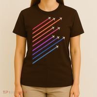 Vintage Retro Airplane Flight T-Shirt thumb 4
