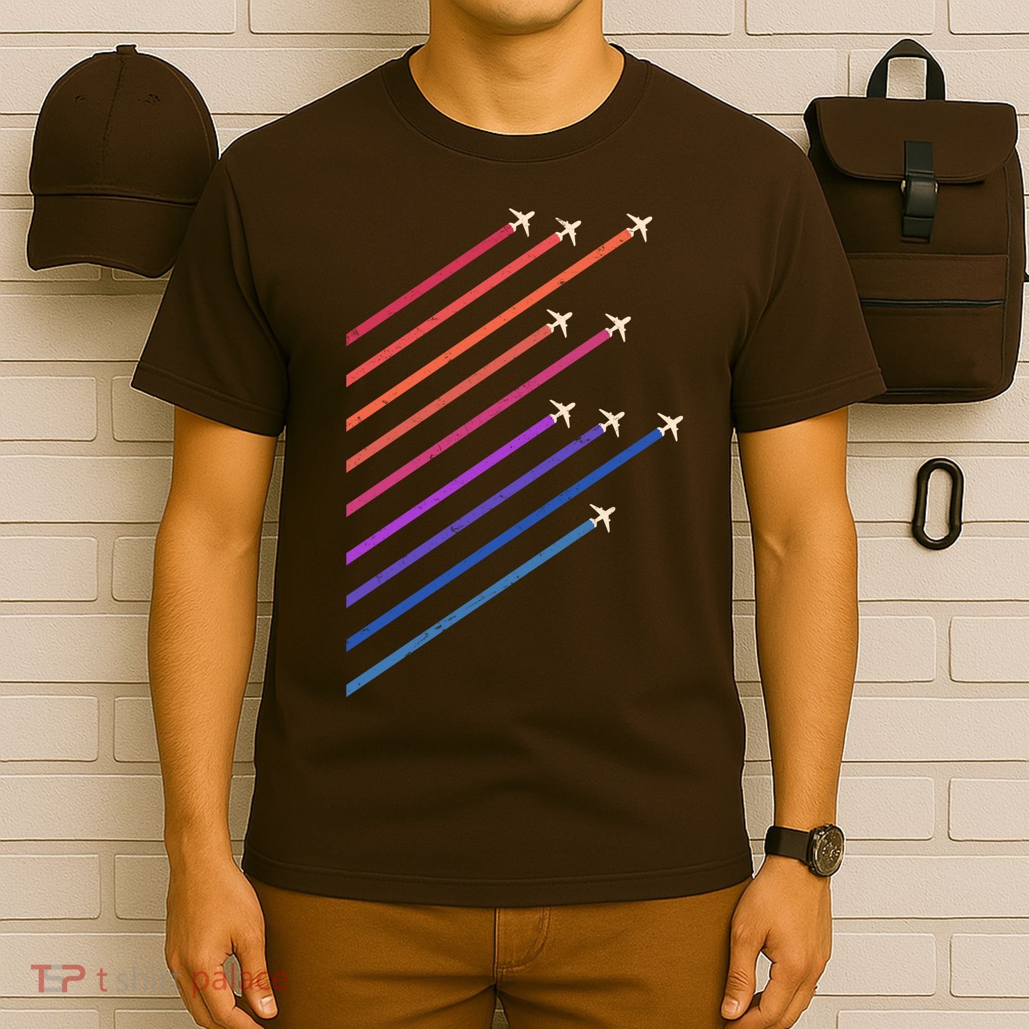 Vintage Retro Airplane Flight T-Shirt