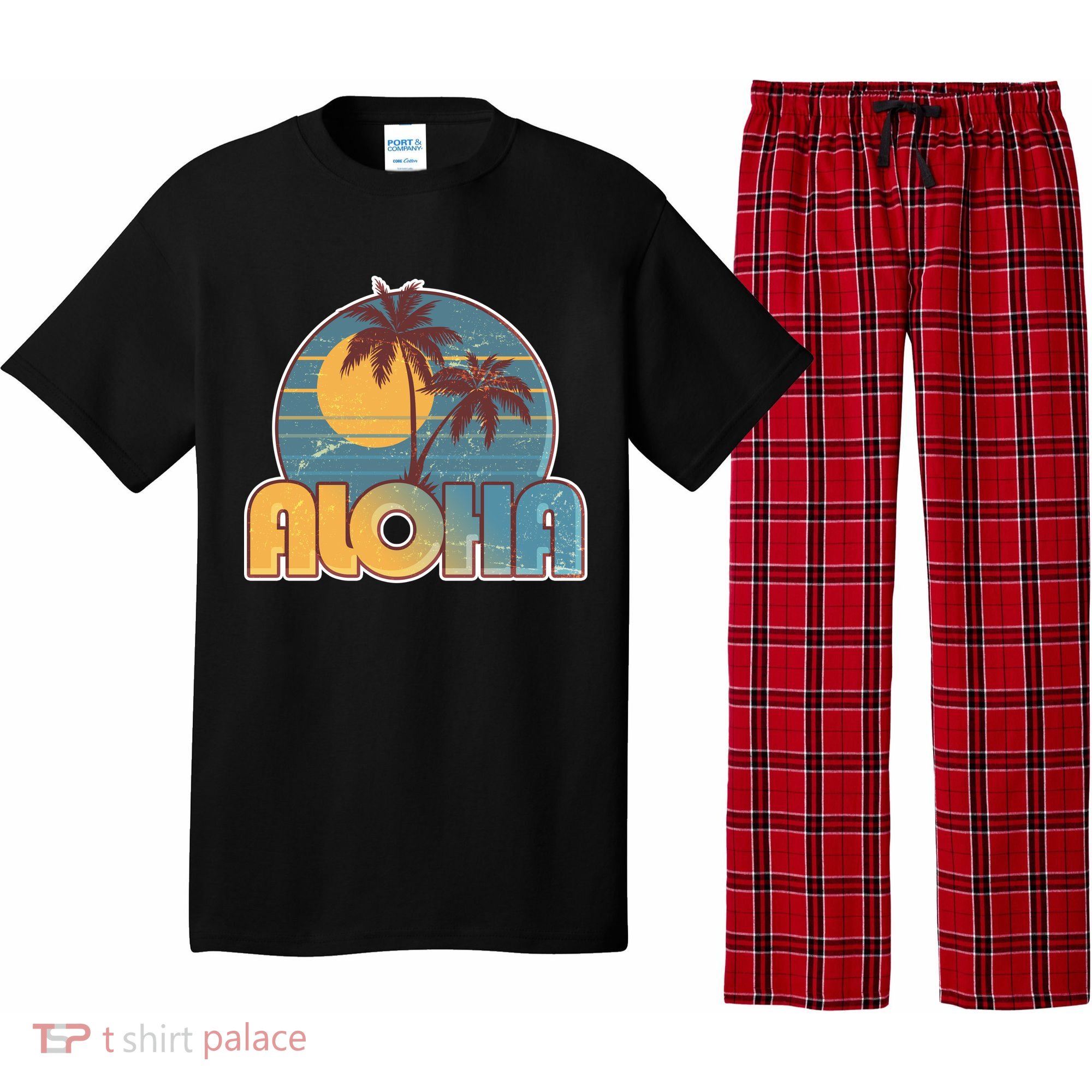 Vintage Retro Aloha  Pajama Set