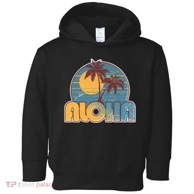 Vintage Retro Aloha  Toddler Hoodie
