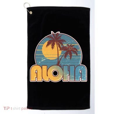 Vintage Retro Aloha  Golf Towel