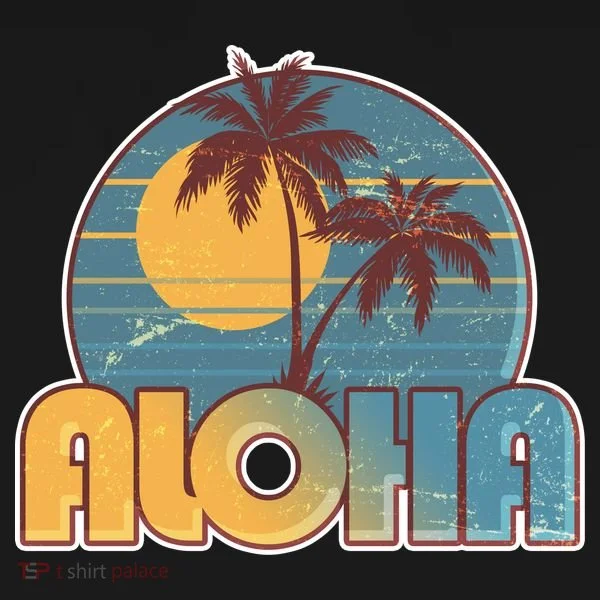 Vintage Retro Aloha  Women's Long Sleeve Shirt
