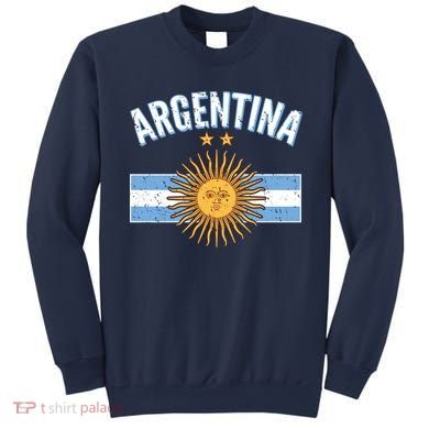 Vintage Retro Argentina Country Flag  Sweatshirt