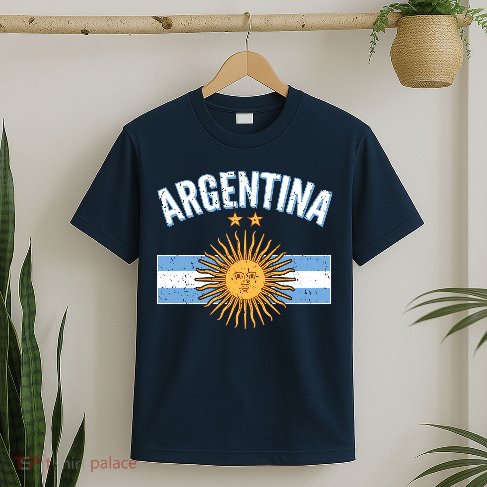 Vintage Retro Argentina Country Flag  T-Shirt