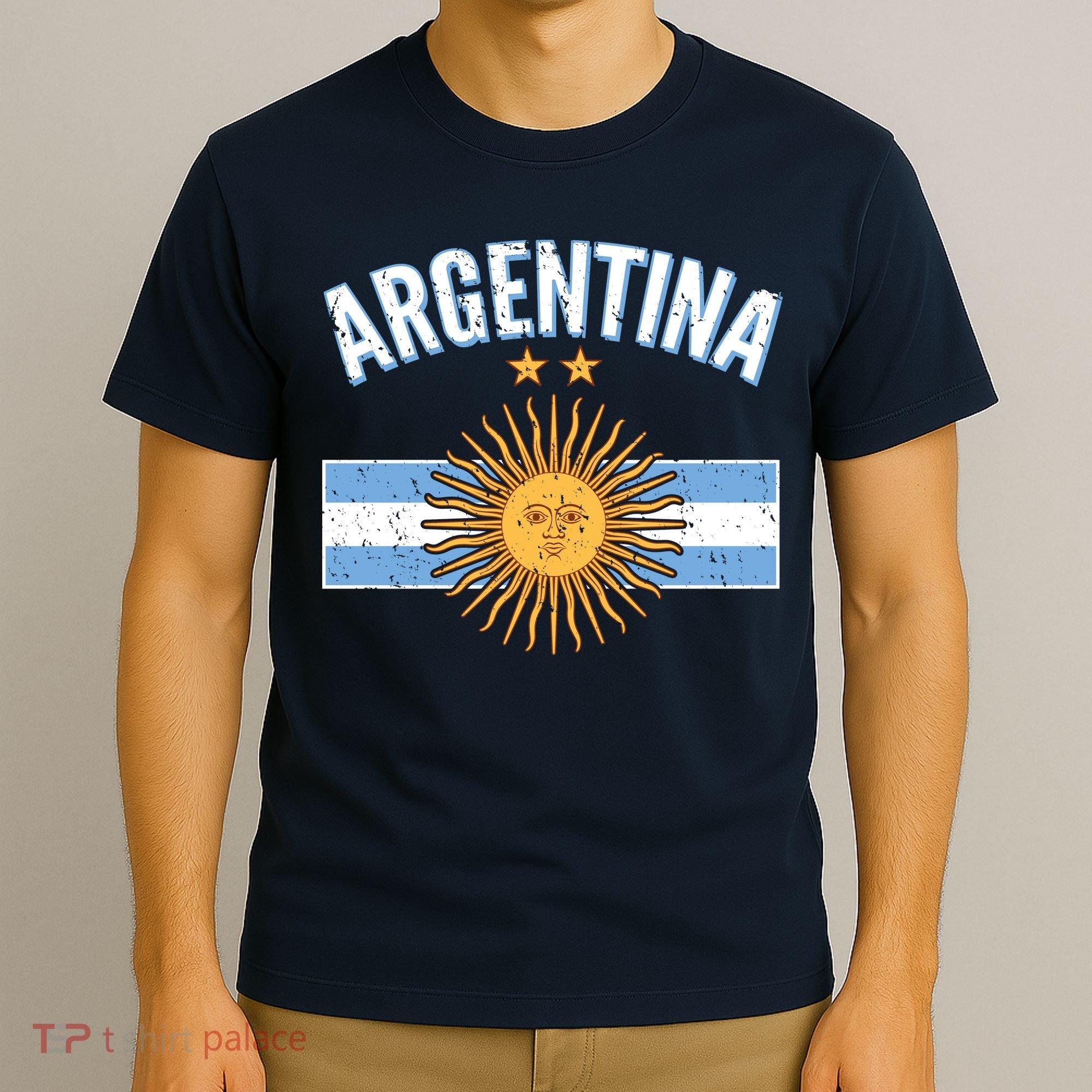 Vintage Retro Argentina Country Flag  T-Shirt