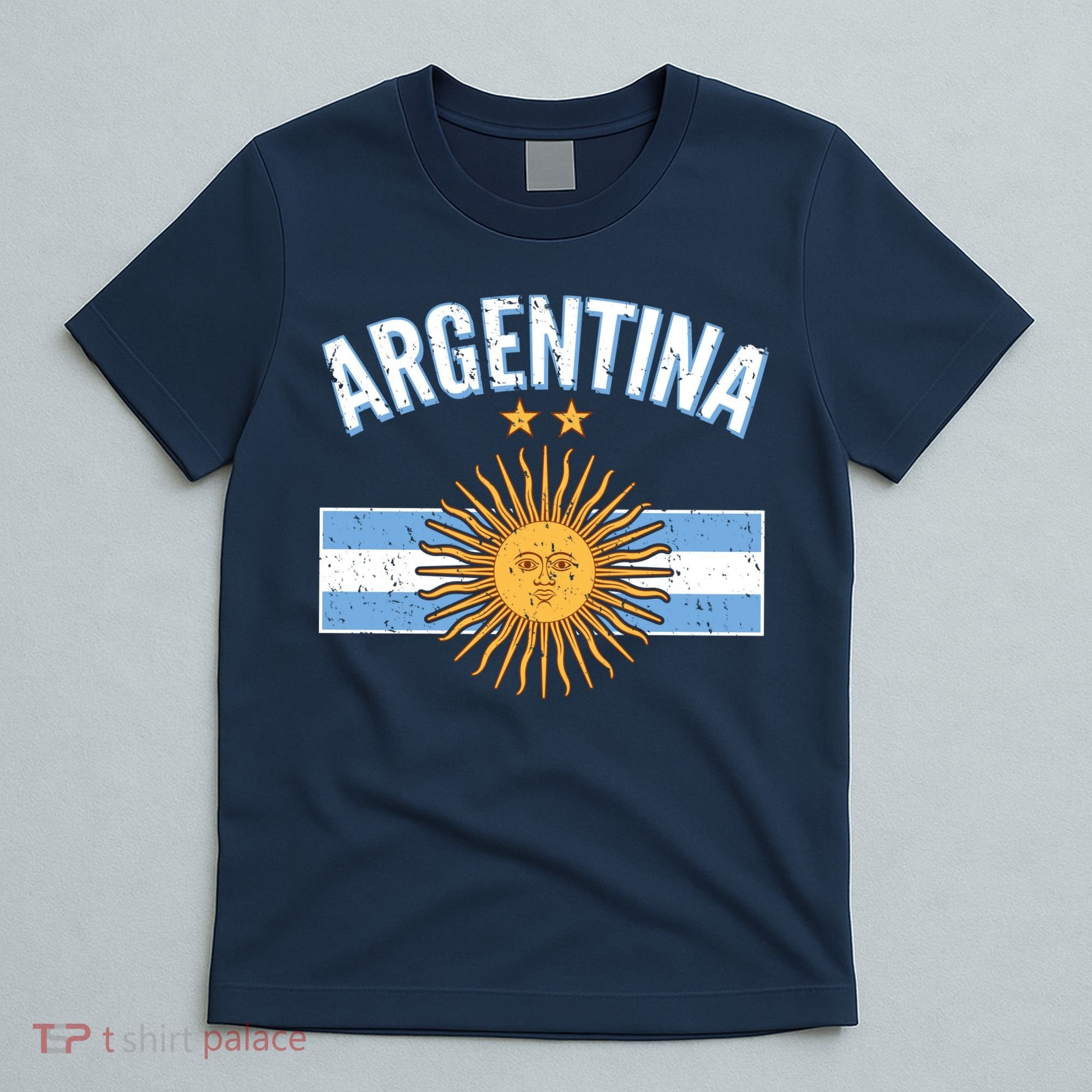 Vintage Retro Argentina Country Flag  T-Shirt
