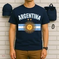 Vintage Retro Argentina Country Flag  T-Shirt thumb 6