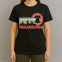 Vintage Retro Bad Things Happen In Philadelphia T-Shirt thumb 4