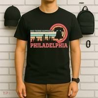 Vintage Retro Bad Things Happen In Philadelphia T-Shirt thumb 6