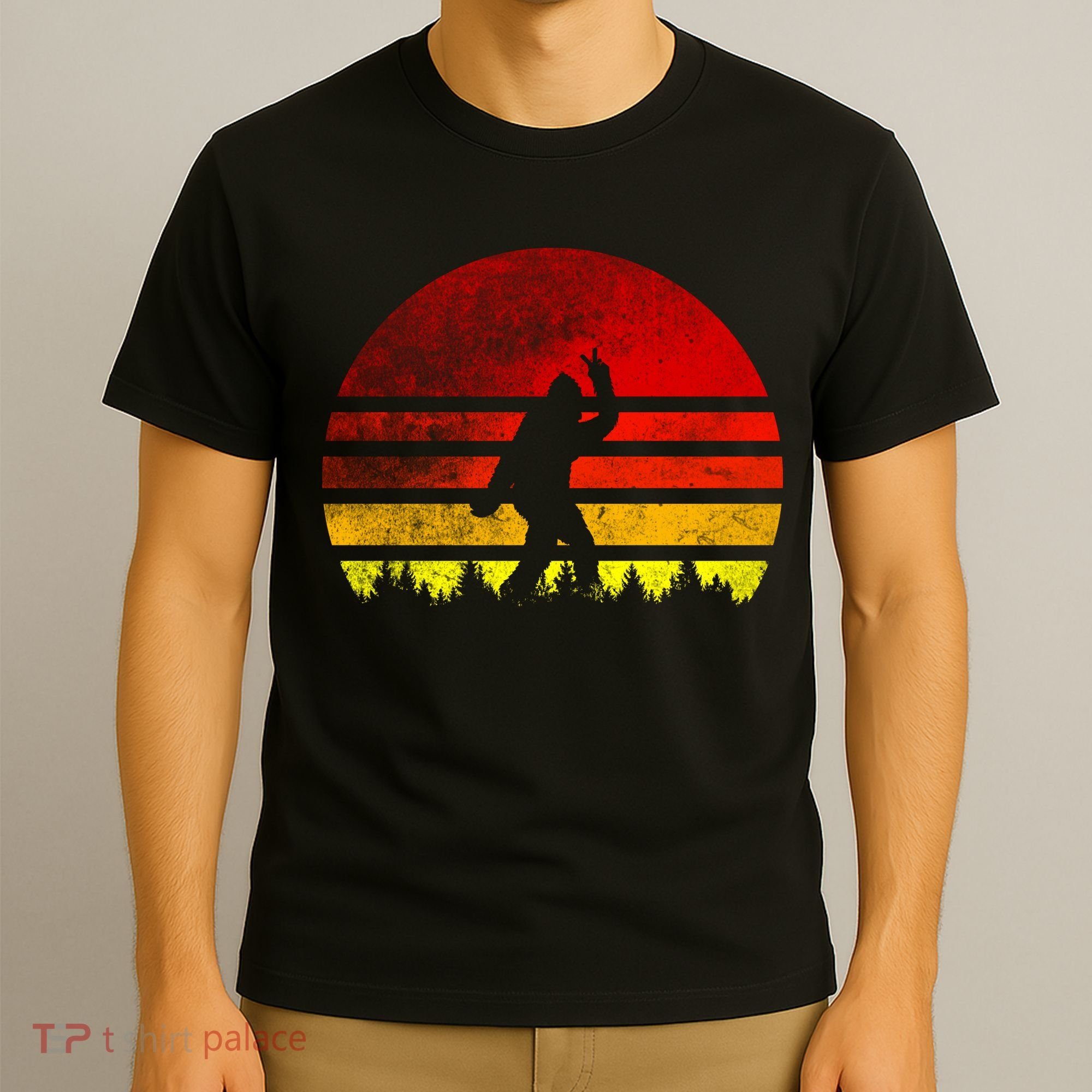 Vintage Retro Bigfoot Believe T-Shirt