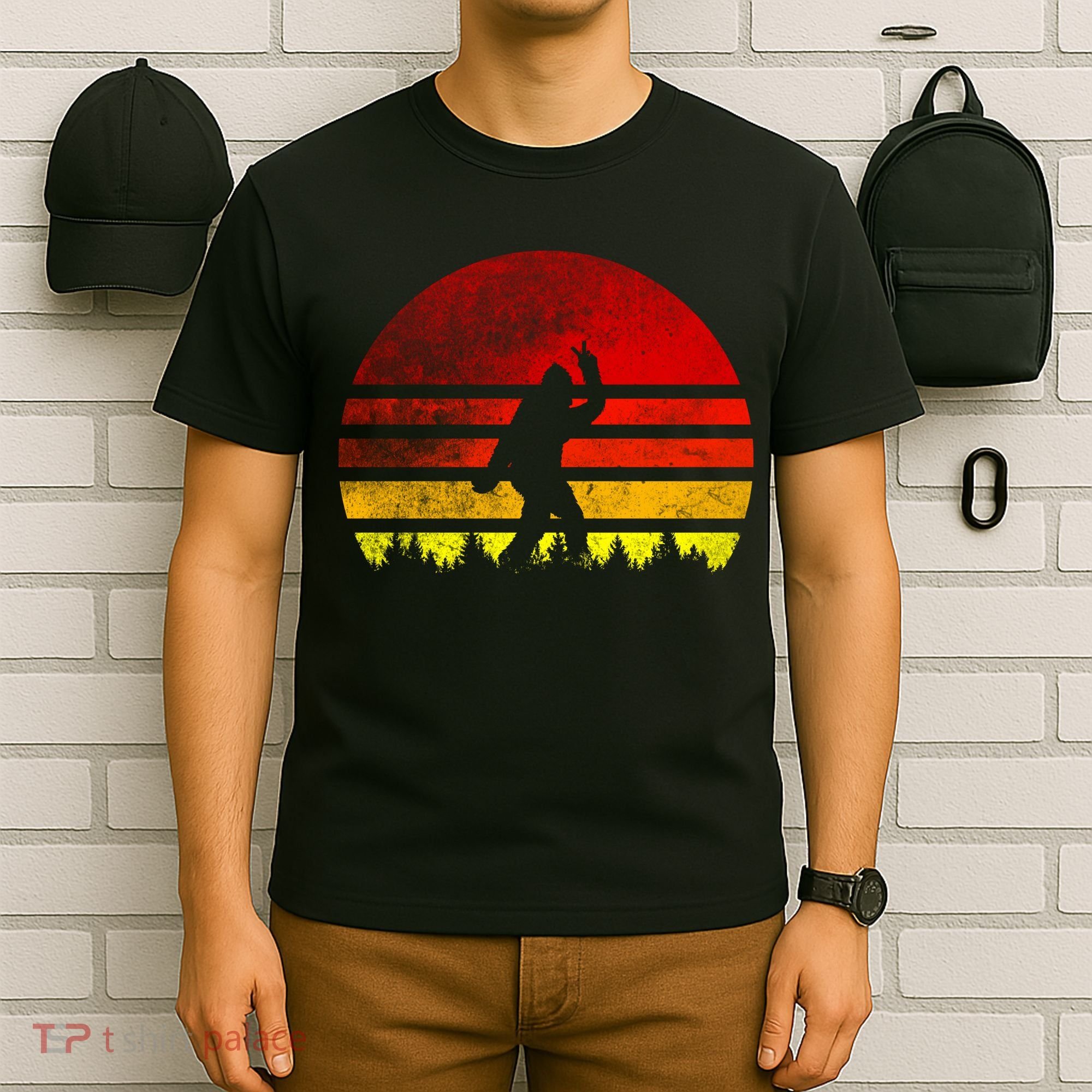 Vintage Retro Bigfoot Believe T-Shirt