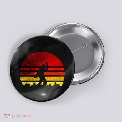 Vintage Retro Bigfoot Believe Button