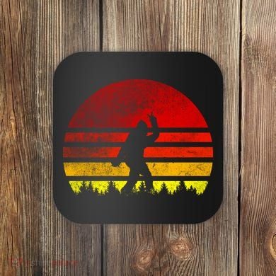 Vintage Retro Bigfoot Believe Coaster