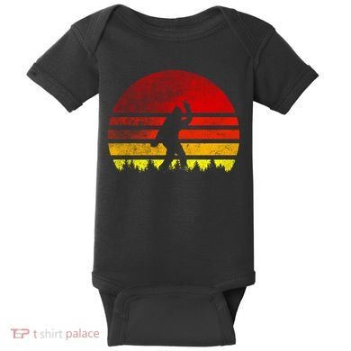 Vintage Retro Bigfoot Believe Baby Bodysuit