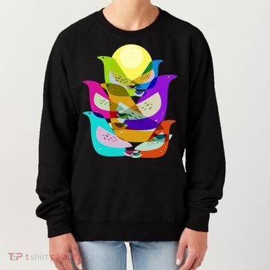 Vintage Retro Birds Women's Sweatshirt