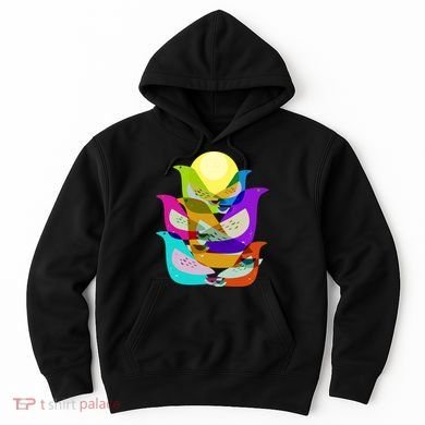Vintage Retro Birds Hoodie