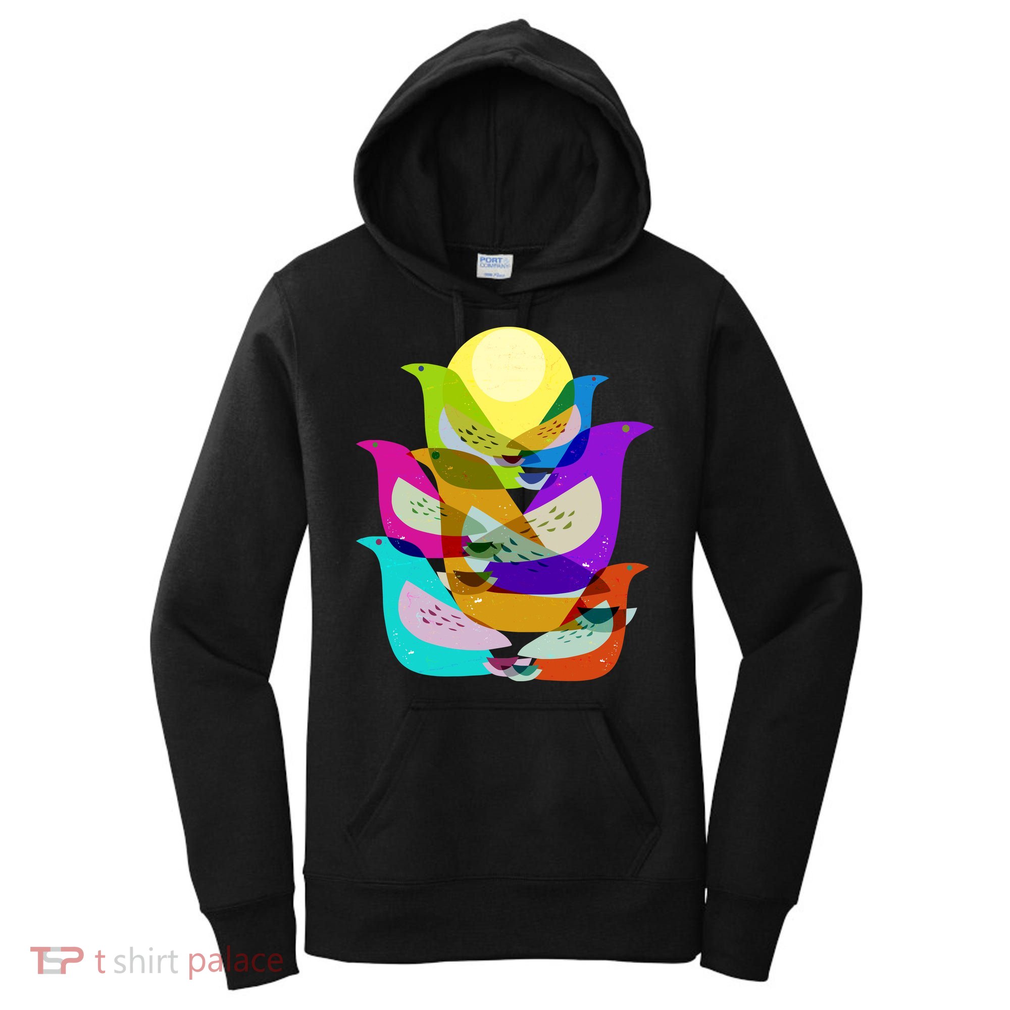 Vintage Retro Birds Women's Hoodie