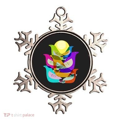 Vintage Retro Birds Ornament