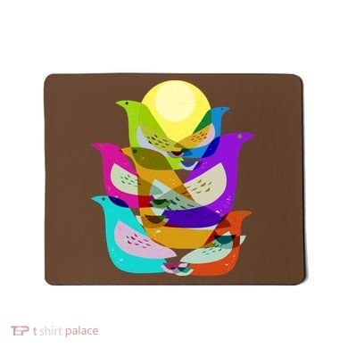 Vintage Retro Birds Mousepad