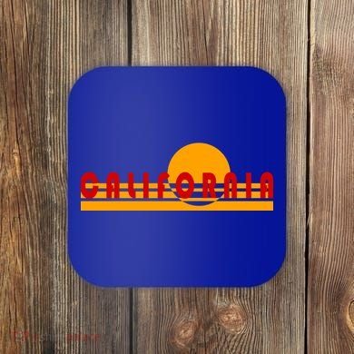 Vintage Retro California Simple Sinset Coaster