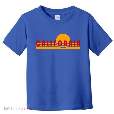 Vintage Retro California Simple Sinset Toddler T-Shirt