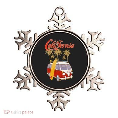 Vintage Retro California Surf Van Ornament