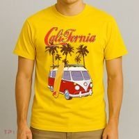 Vintage Retro California Surf Van T-Shirt thumb 3