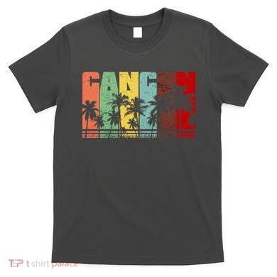 Vintage Retro Cancun Palm Tree Logo T-Shirt