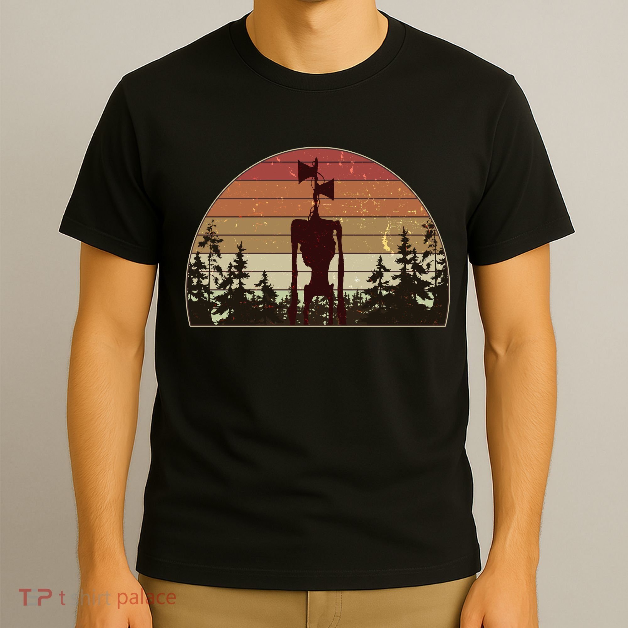 Vintage Retro Creepy Siren Head T-Shirt