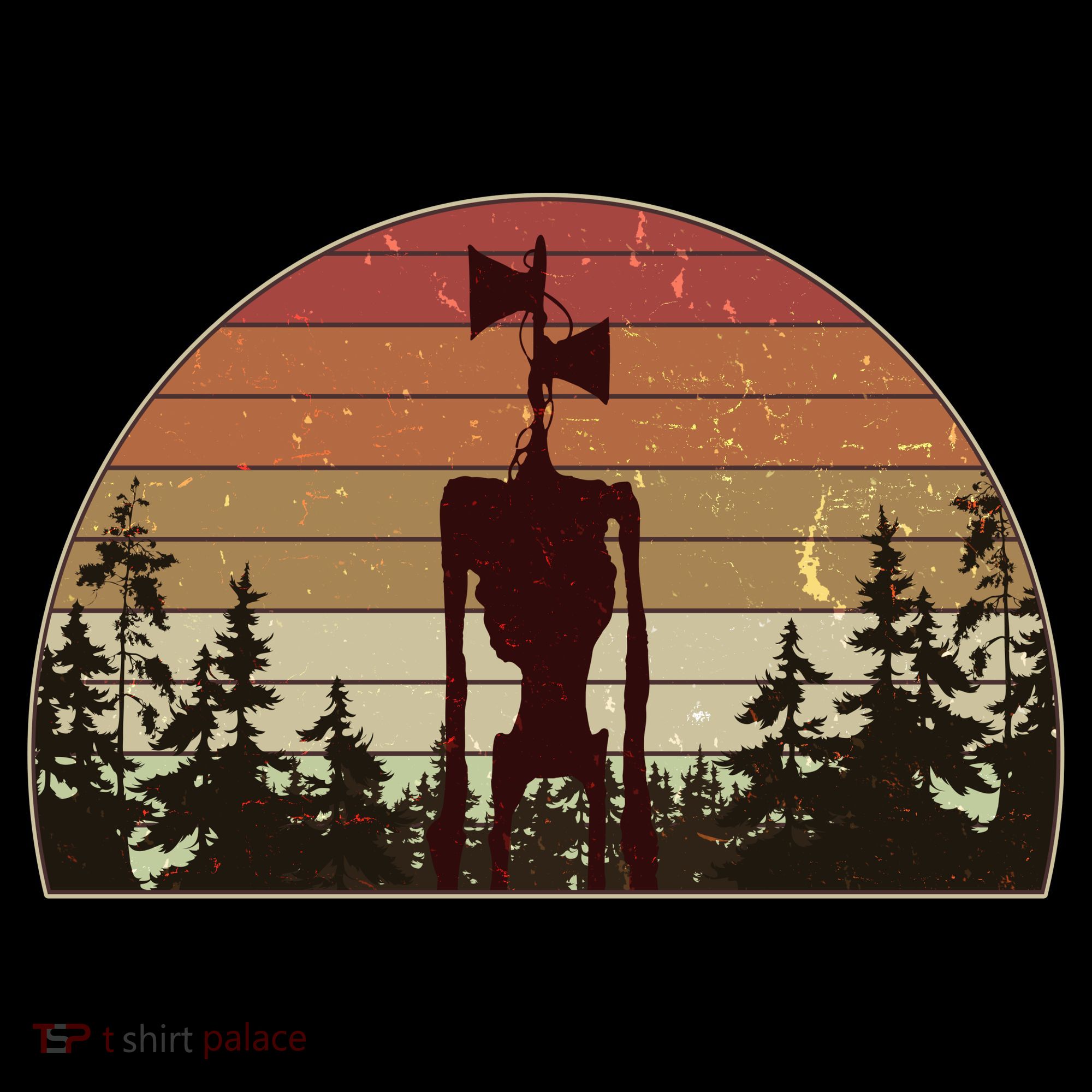 Vintage Retro Creepy Siren Head T-Shirt
