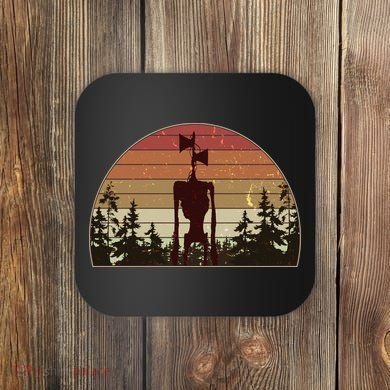 Vintage Retro Creepy Siren Head Coaster