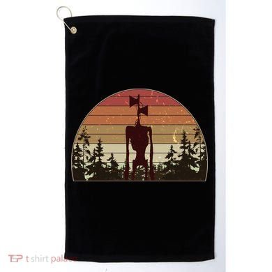 Vintage Retro Creepy Siren Head Golf Towel