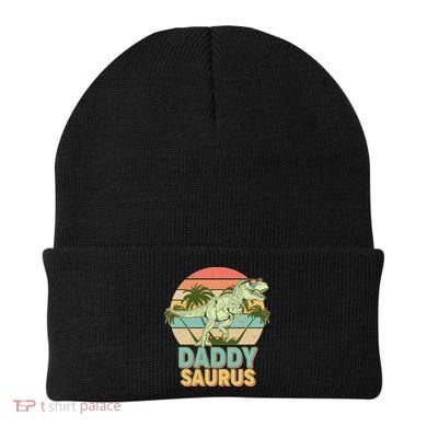 Vintage Retro Daddy Saurus T-Rex Dinosaur Beanie