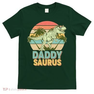 Vintage Retro Daddy Saurus T-Rex Dinosaur T-Shirt