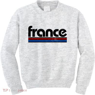 Vintage Retro France Logo Kids Sweatshirt