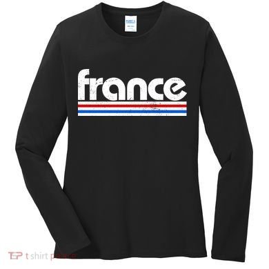 Vintage Retro France Logo Women's Long Sleeve Shirt