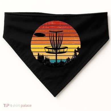 Vintage retro Frisbee Golf USA-Made Doggie Bandana