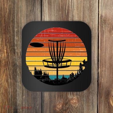 Vintage retro Frisbee Golf Coaster