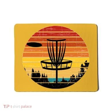 Vintage retro Frisbee Golf Mousepad